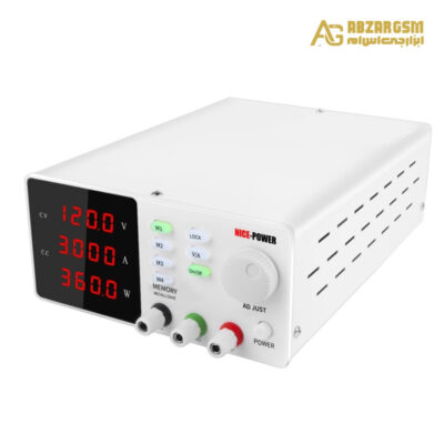 منبع تغذیه دیجیتال حافظه دار 0 تا 30 ولت 10 آمپر NICE-POWER مدل SPPS-S3010