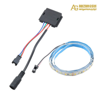 کیت نورپردازی 12v لمسی به همراه ریسه LED طول 1m