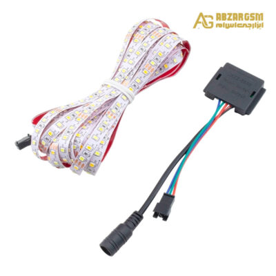 کیت نورپردازی 12v لمسی به همراه ریسه LED طول 5m